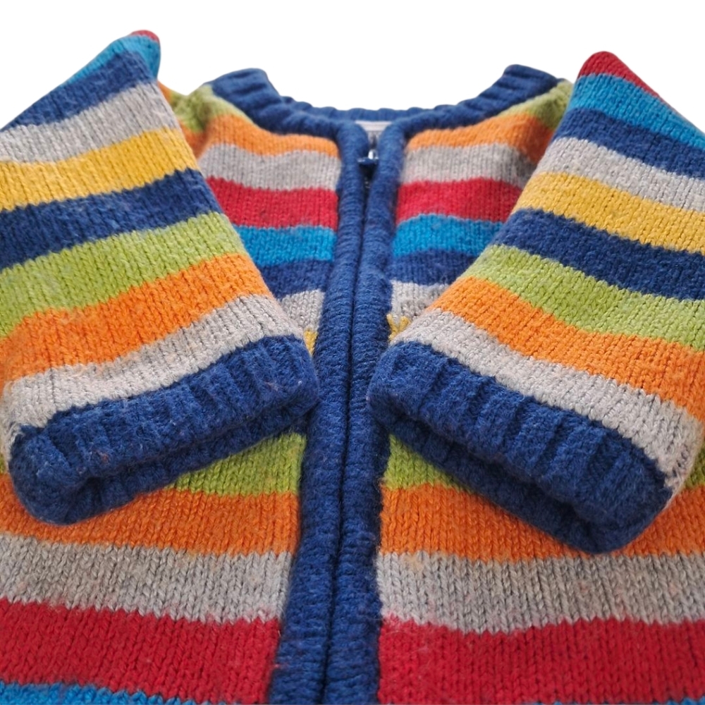 GAP Multicolor Striped Sweater Size 3-6 Months - Picture 3 of 5